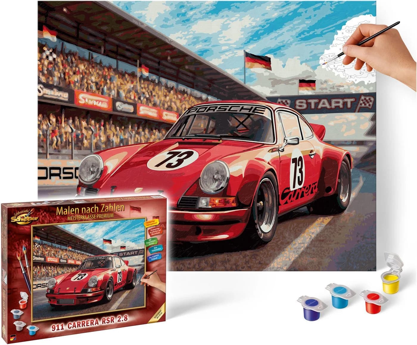 Schipper Malen nach Zahlen Premium 40x50 cm Porsche 911 Carrera RSR 2.8 - Bild 4