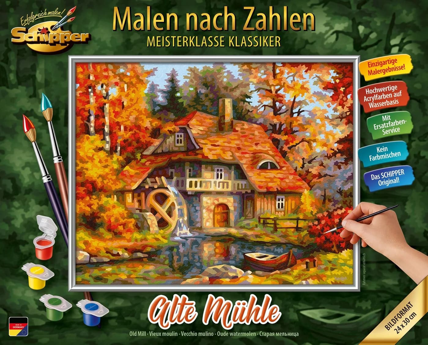 SCHIPPER Malen nach Zahlen Alte Mühle Premium Set - Bild 2