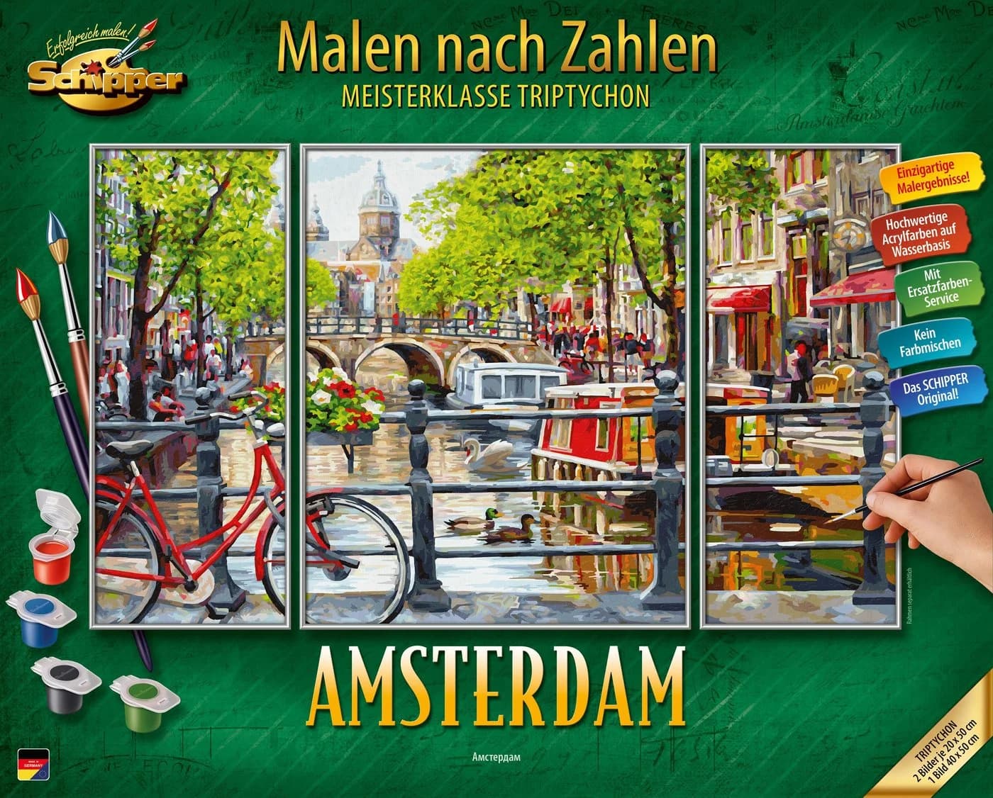 Schipper Malen nach Zahlen Meisterklasse Triptychon Amsterdam - Bild 2