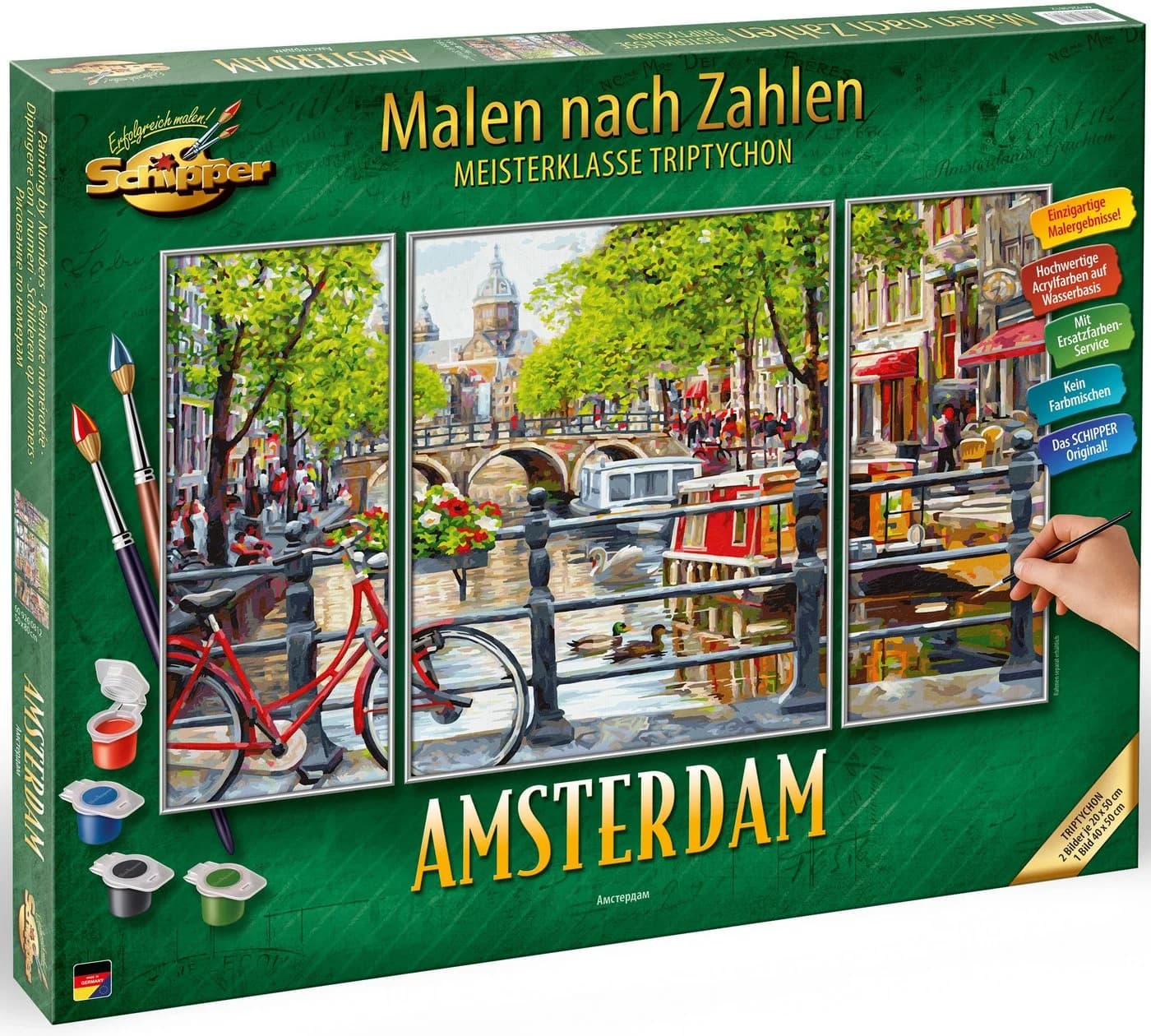 Schipper Malen nach Zahlen Meisterklasse Triptychon Amsterdam - Bild 5
