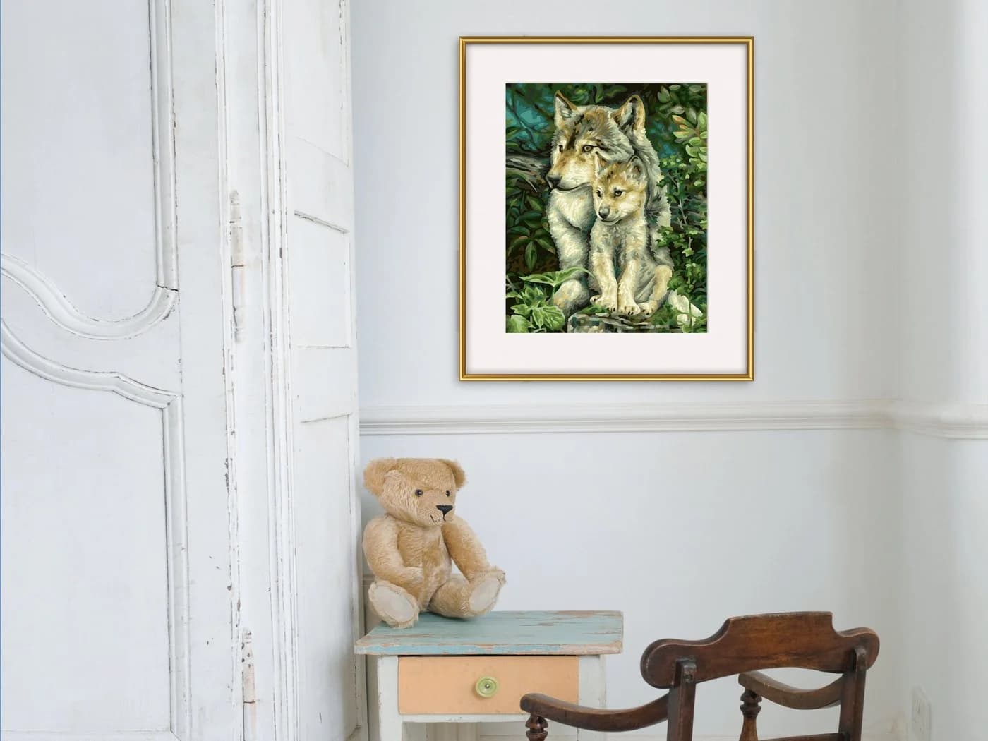 Schipper Malen nach Zahlen Wolfsmutter Meisterklasse Klassiker Bunt - Bild 4