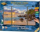 SCHIPPER Malen nach Zahlen Triptychon Abendstimmung im Paradies Bunt Bild 2