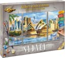 Schipper Malen nach Zahlen Meisterklasse Triptychon Sydney 50x80 cm Bild 1