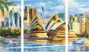Schipper Malen nach Zahlen Meisterklasse Triptychon Sydney 50x80 cm Bild 3