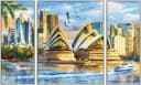 Schipper Malen nach Zahlen Meisterklasse Triptychon Sydney 50x80 cm Bild 4