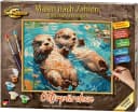 Schipper Malen nach Zahlen Meisterklasse Klassiker Otterpärchen Bild 1