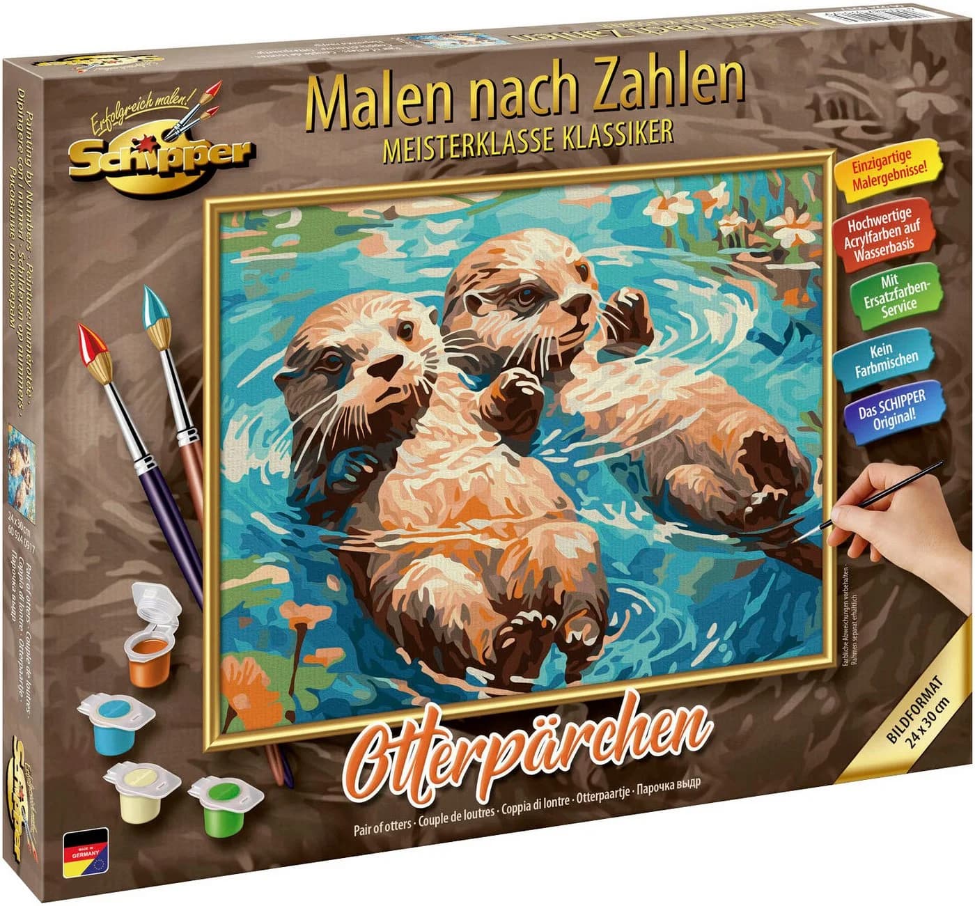Schipper Malen nach Zahlen Meisterklasse Klassiker Otterpärchen - Bild 3