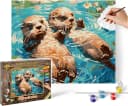 Schipper Malen nach Zahlen Meisterklasse Klassiker Otterpärchen Bild 5