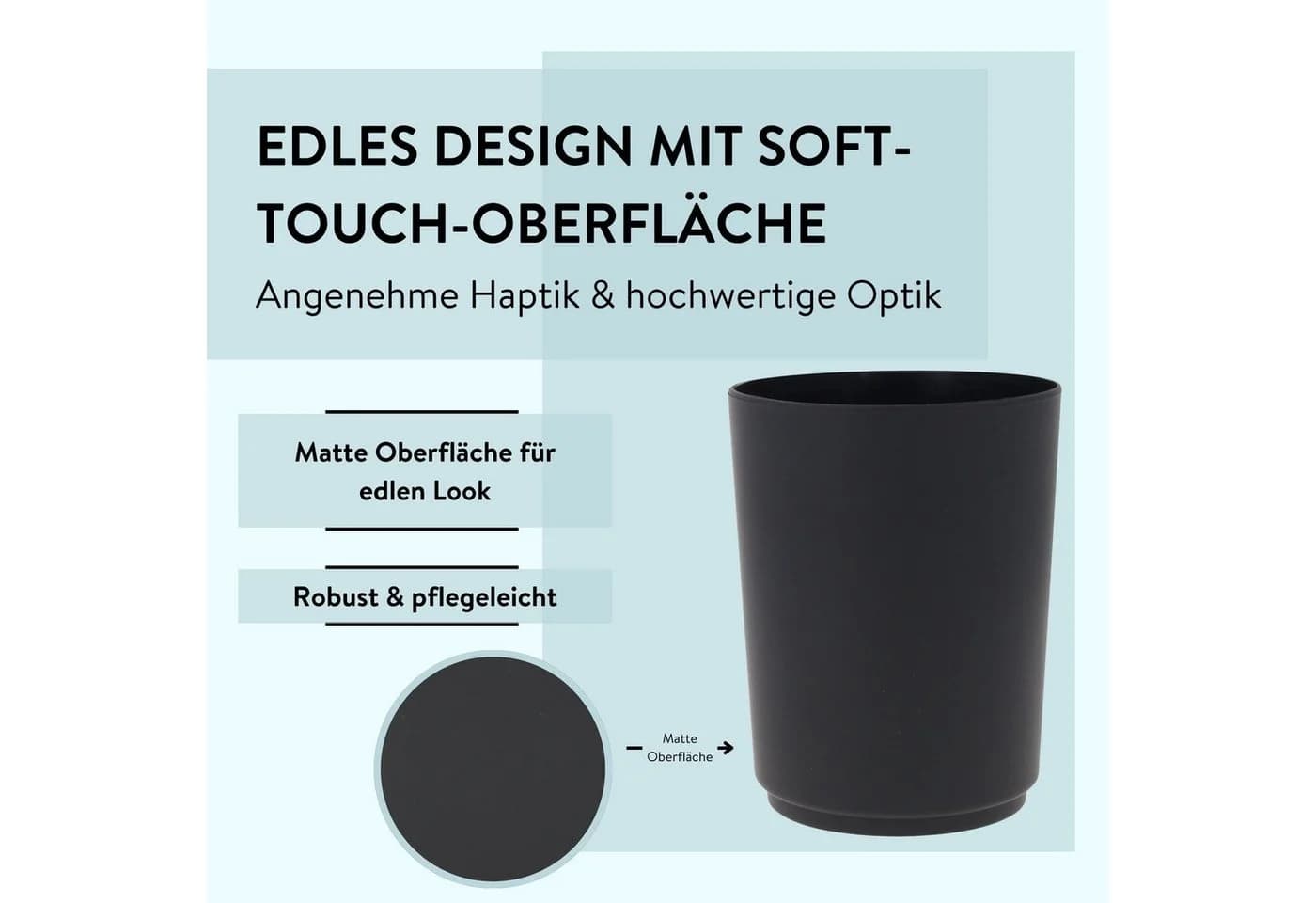 PARSA Beauty Zahnputzbecher ESSENTIAL Flair – rutschfest & modern - Bild 4