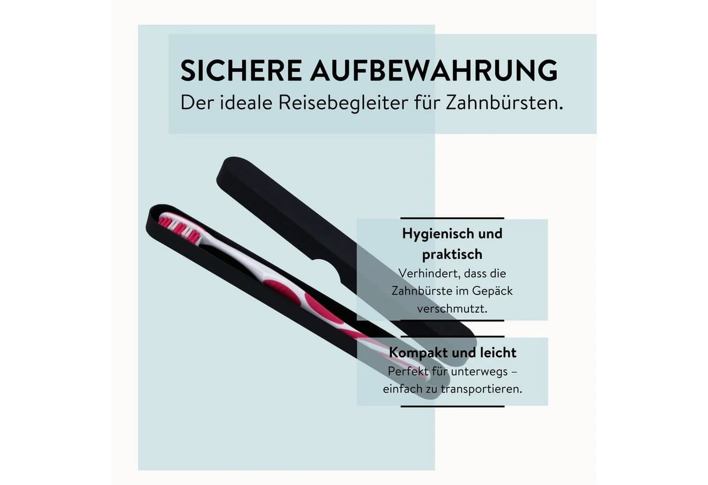 PARSA Beauty Zahnbürstenköcher Flair Rubber Schwarz - Bild 4