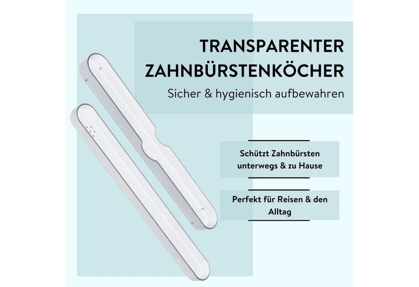 PARSA Beauty Badaccessoire-Set Zahnbürsten-Etui Transport- und Aufbewahrungsbox - Bild 3
