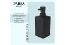 PARSA Beauty Seifenspender Schwarz Rubber Look Bild 1