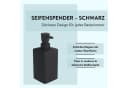 PARSA Beauty Seifenspender Schwarz Rubber Look Bild 3