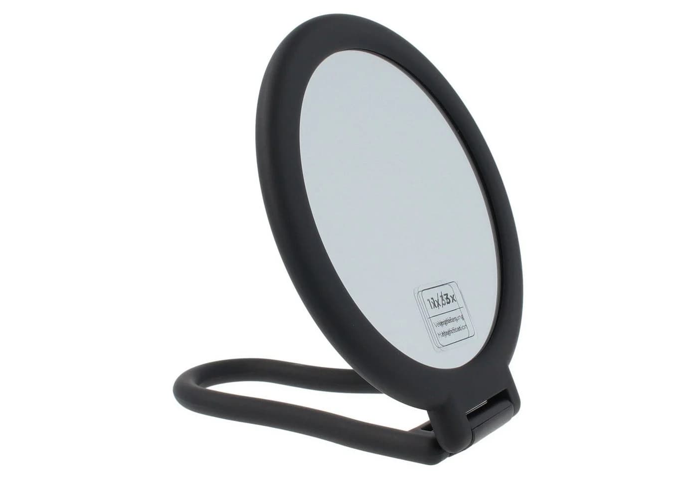 PARSA Beauty Kosmetikspiegel Schwarz mit 3-facher Vergrößerung und Rubber Finish - Bild 2