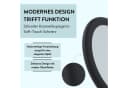 PARSA Beauty Kosmetikspiegel Schwarz mit 3-facher Vergrößerung und Rubber Finish Bild 3