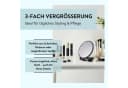 PARSA Beauty Kosmetikspiegel Schwarz mit 3-facher Vergrößerung und Rubber Finish Bild 4