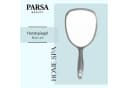 PARSA Beauty ESSENTIAL Handspiegel Anthrazit - Kompakter Schminkspiegel Bild 1
