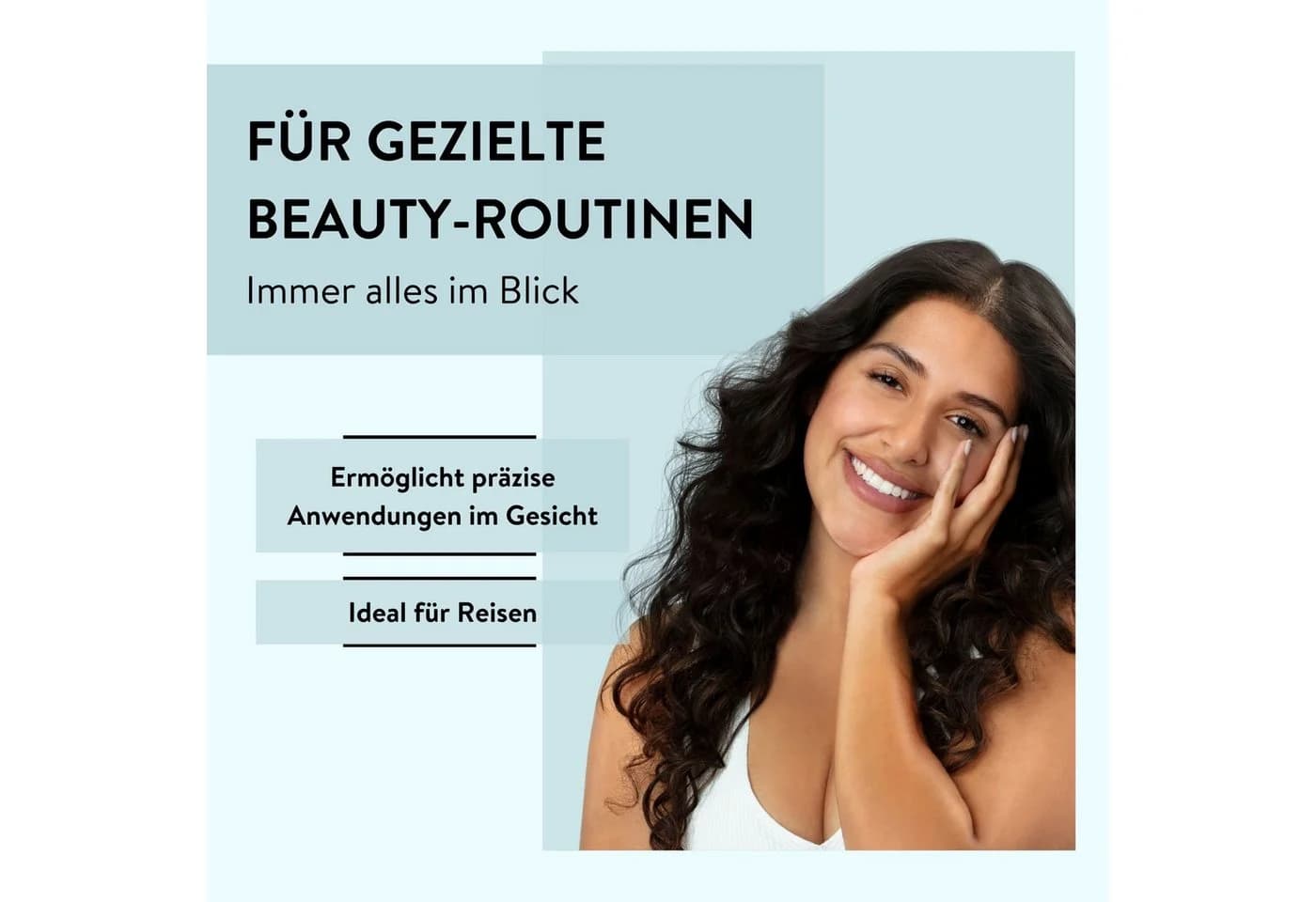 PARSA Beauty ESSENTIAL Handspiegel Anthrazit - Kompakter Schminkspiegel - Bild 4