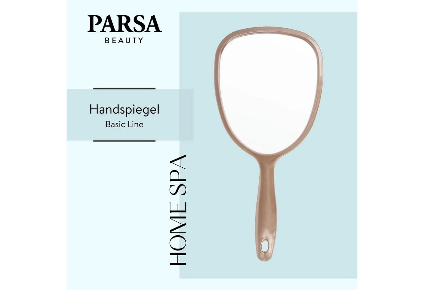 PARSA Beauty ESSENTIAL Handspiegel Champagner Schminkspiegel