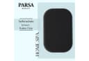 PARSA Beauty Seifenschale Schwarz Rubber Look Bild 1