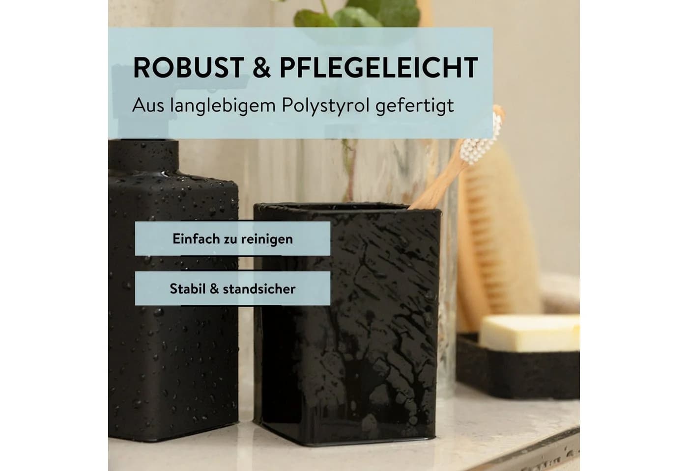 PARSA Beauty Seifenschale Schwarz Rubber Look - Bild 5