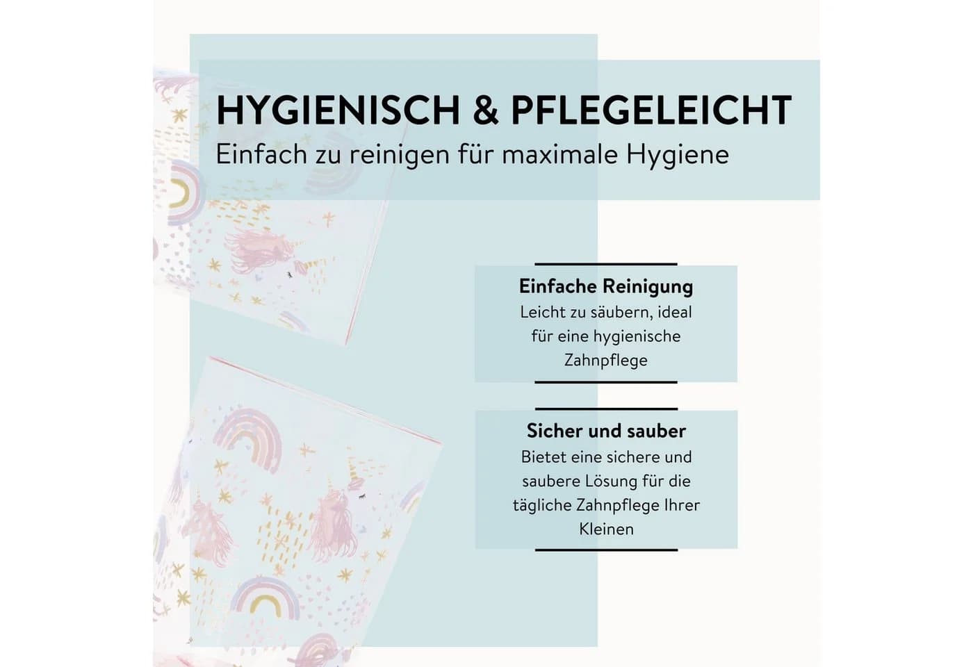 PARSA Beauty Zahnputzbecher Kids Einhorn Bunt Rosa ABS-Kunststoff - Bild 5