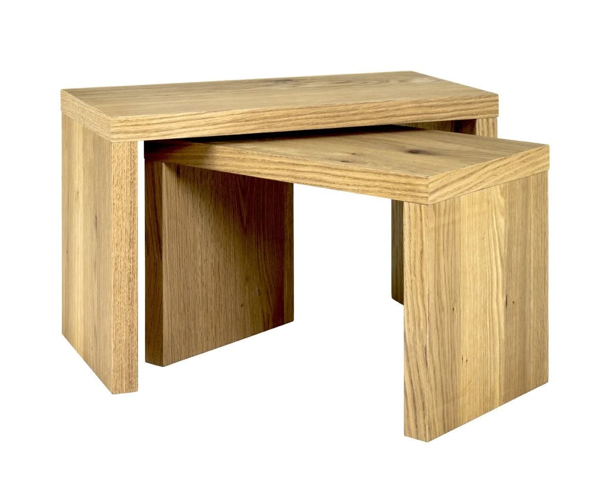 HAKU Beistelltisch Wabenplatte Echtholzfurnier Eiche Modern - Bild 3