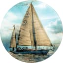HAKU Beistelltisch Bunt Schwarz Sicherheitsglas Maritim Bild 1