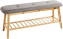 HAKU Schuhbank Beige Bambus Bild 2