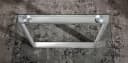 HAKU Couchtisch Glas Edelstahl Modern Kufe Bild 3