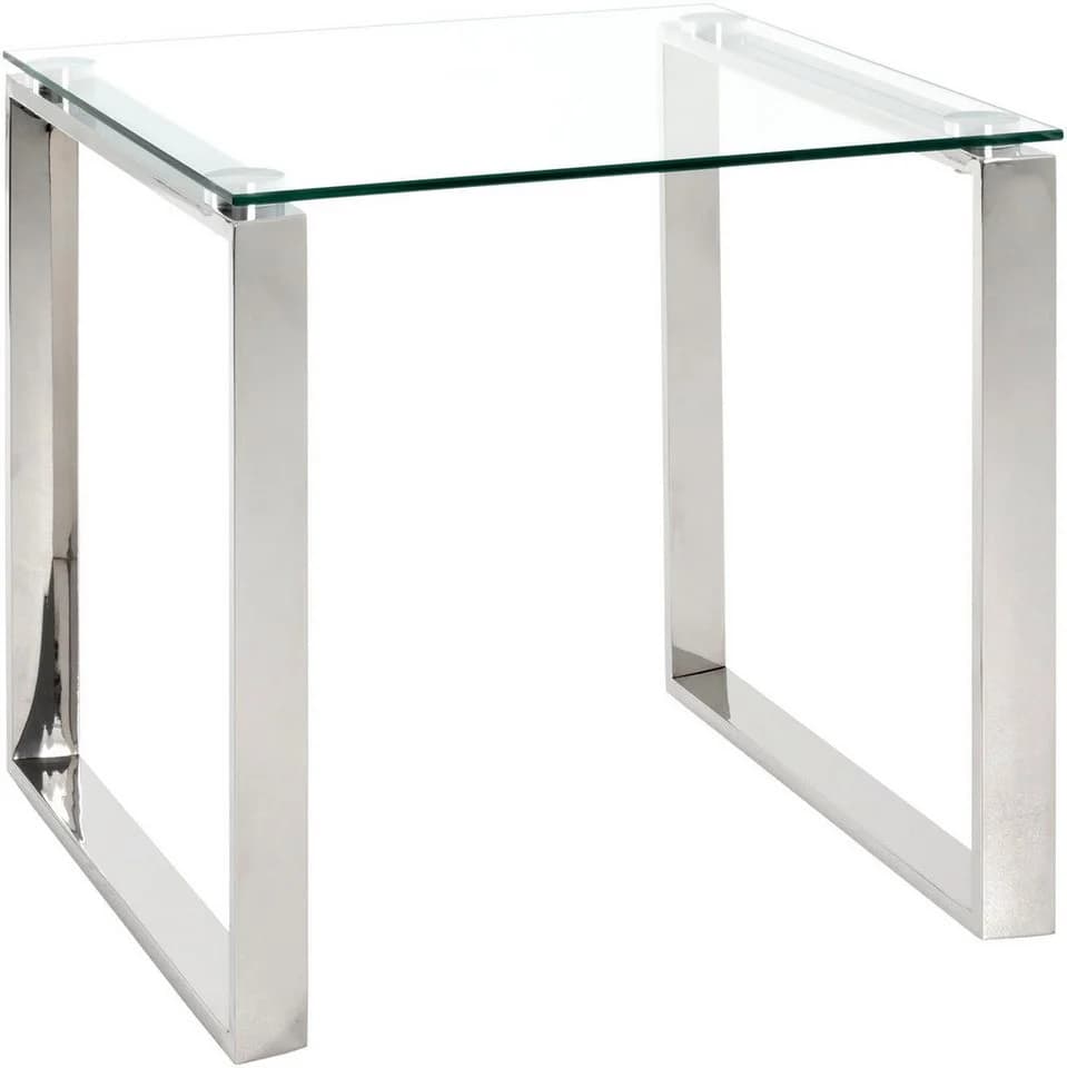 HAKU Beistelltisch Silber Glas Modern - Bild 3