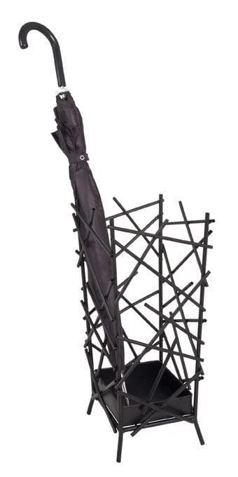 HAKU Schirmständer MIKADO Schwarz Metall