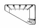 HAKU Wandgarderobe Metall Schwarz 5 Haken Bild 1