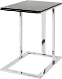 HAKU Beistelltisch Glas Metall Schwarz/Silber Modern Bild 3