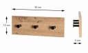 HAKU Garderobenleiste PARMA Braun Holzwerkstoff Bild 5