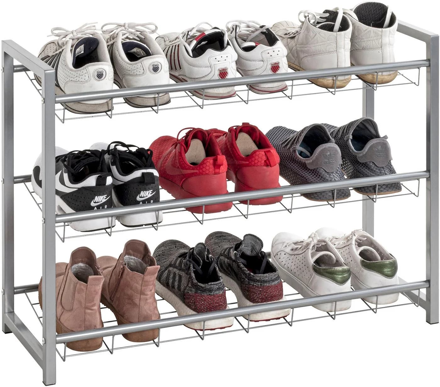 HAKU Schuhregal Grau Metall - Bild 4