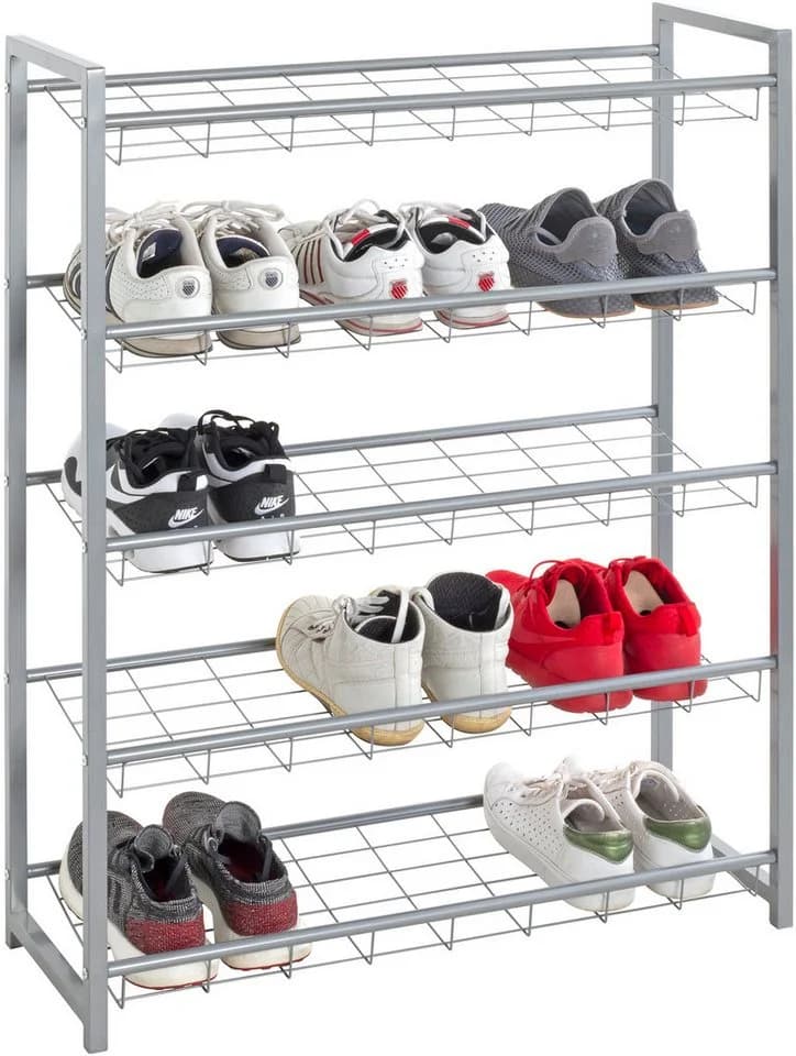 Schuhregal HAKU Grau Metall 5 Ablagen - Bild 5