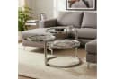 Couchtisch HAKU Chrom Glas Schwenkbar Modern Bild 1
