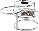 Couchtisch HAKU Chrom Glas Schwenkbar Modern Bild 4