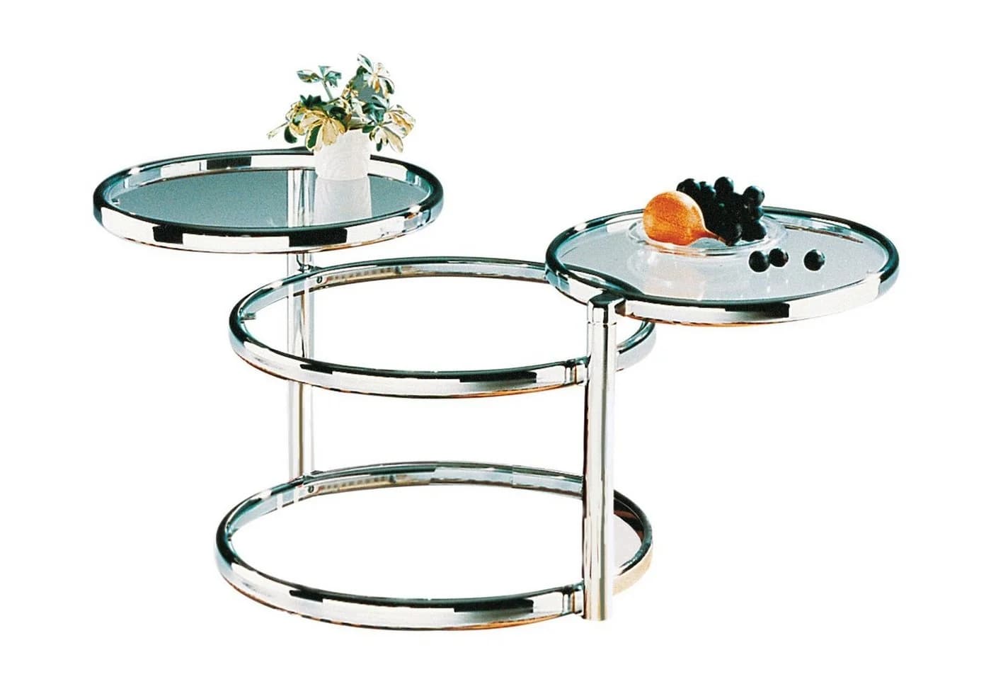 Couchtisch HAKU Chrom Glas Schwenkbar Modern - Bild 5