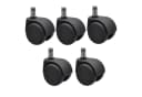WAGNER design yourself Stuhlrolle 5er Set Harte Böden 50 kg Tragkraft Bild 2