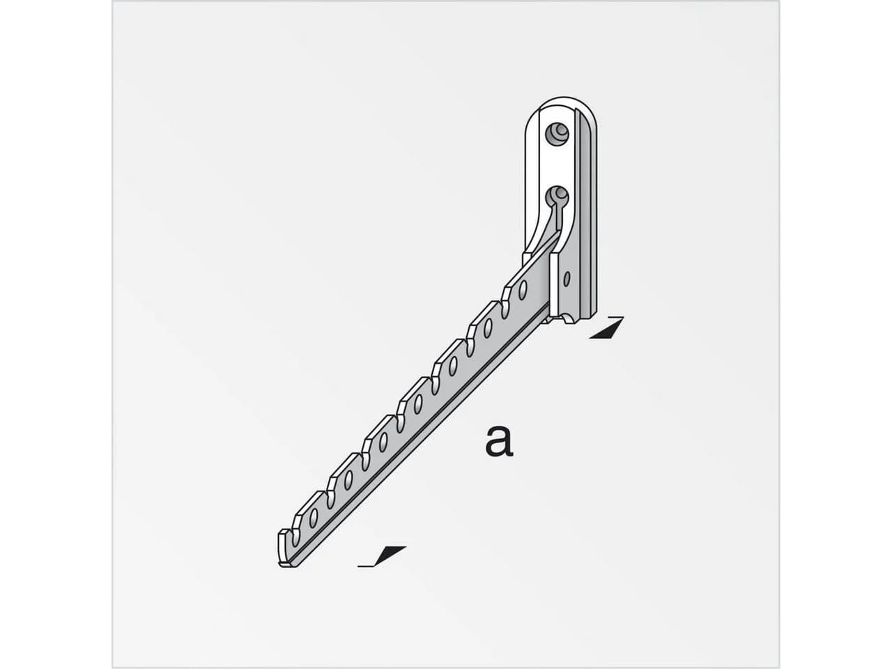 alfer Kleiderlüfter Aluminium Weiß 330 mm