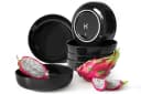 KONSIMO® Teller-Set VICTO 6-tlg. Schwarz Steingut Bild 1