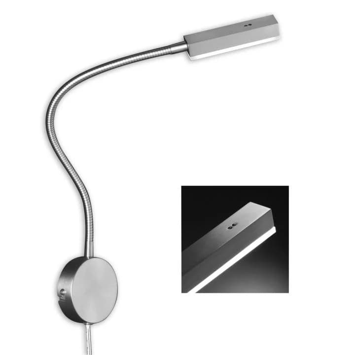 FISCHER & HONSEL LED Wandleuchte Raik Grau Metall Dimmbar