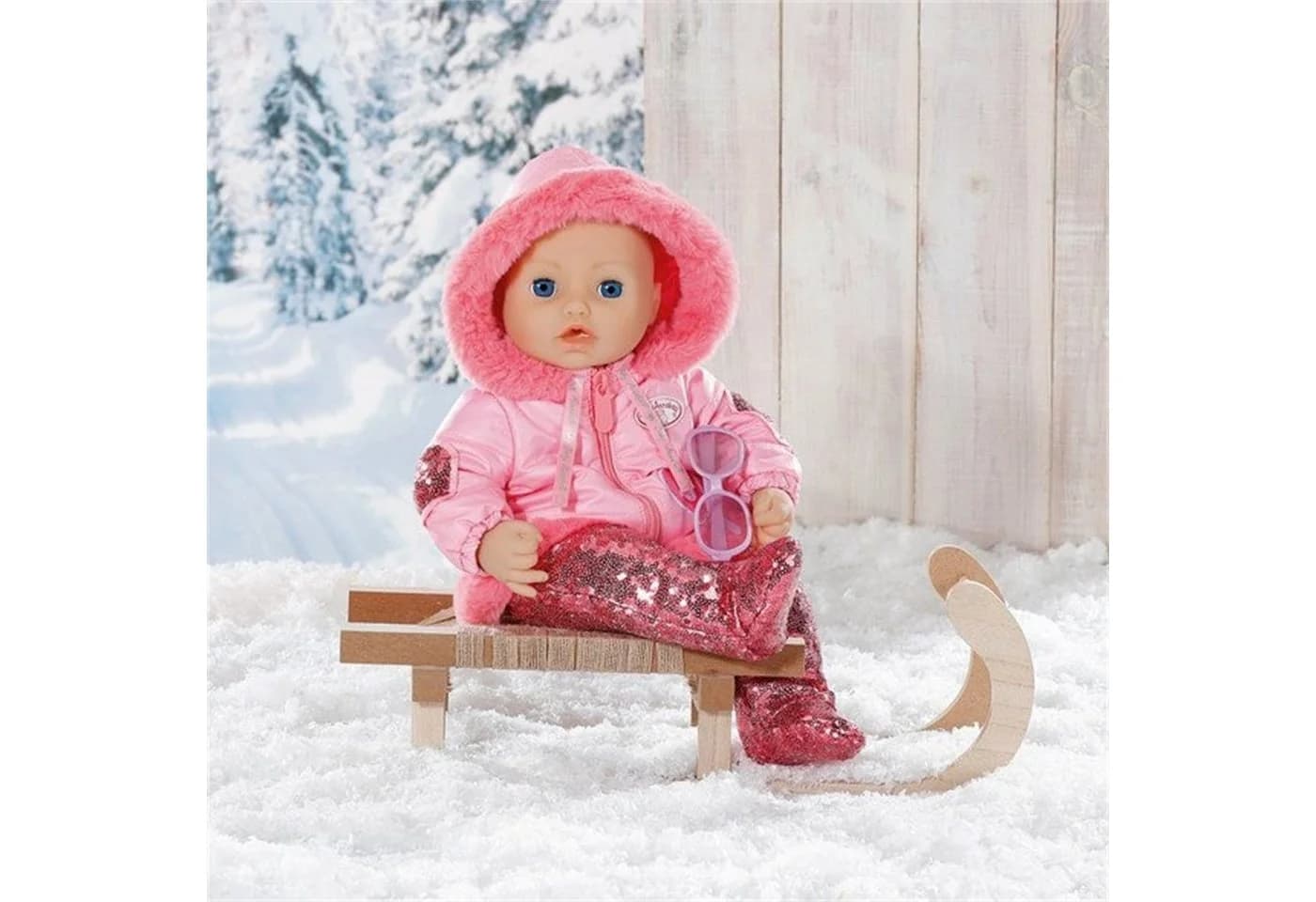 Zapf Creation® Puppenkleidung 706077 Baby Annabell Deluxe Schneeanzug Rosa/Rot - Bild 3