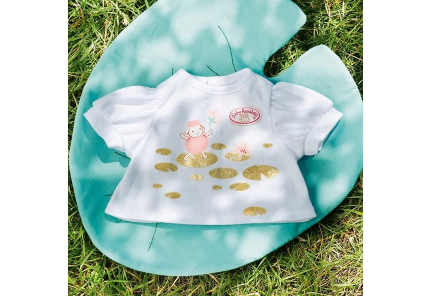 Zapf Creation Baby Annabell Active Deluxe Jeans Outfit 43cm Blau/Weiß - Bild 3