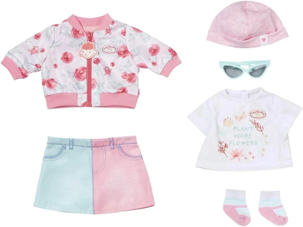 Zapf Creation Baby Annabell Deluxe Frühlingsoutfit 43cm Puppen-Accessoires-Set - Bild 2
