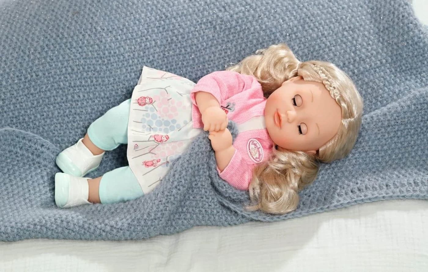 Zapf Creation Baby Annabell Little Sophia Puppe 36cm Weiß/Rosa/Blau - Bild 5