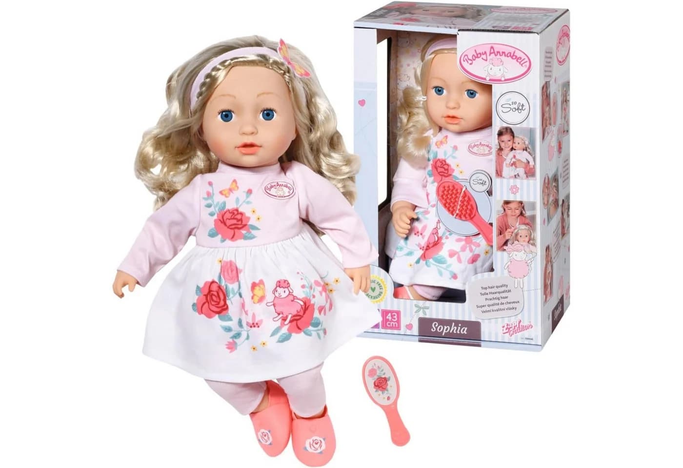 Zapf Creation Baby Annabell Sophia 43cm Rosa Weiß Interaktiv - Bild 2