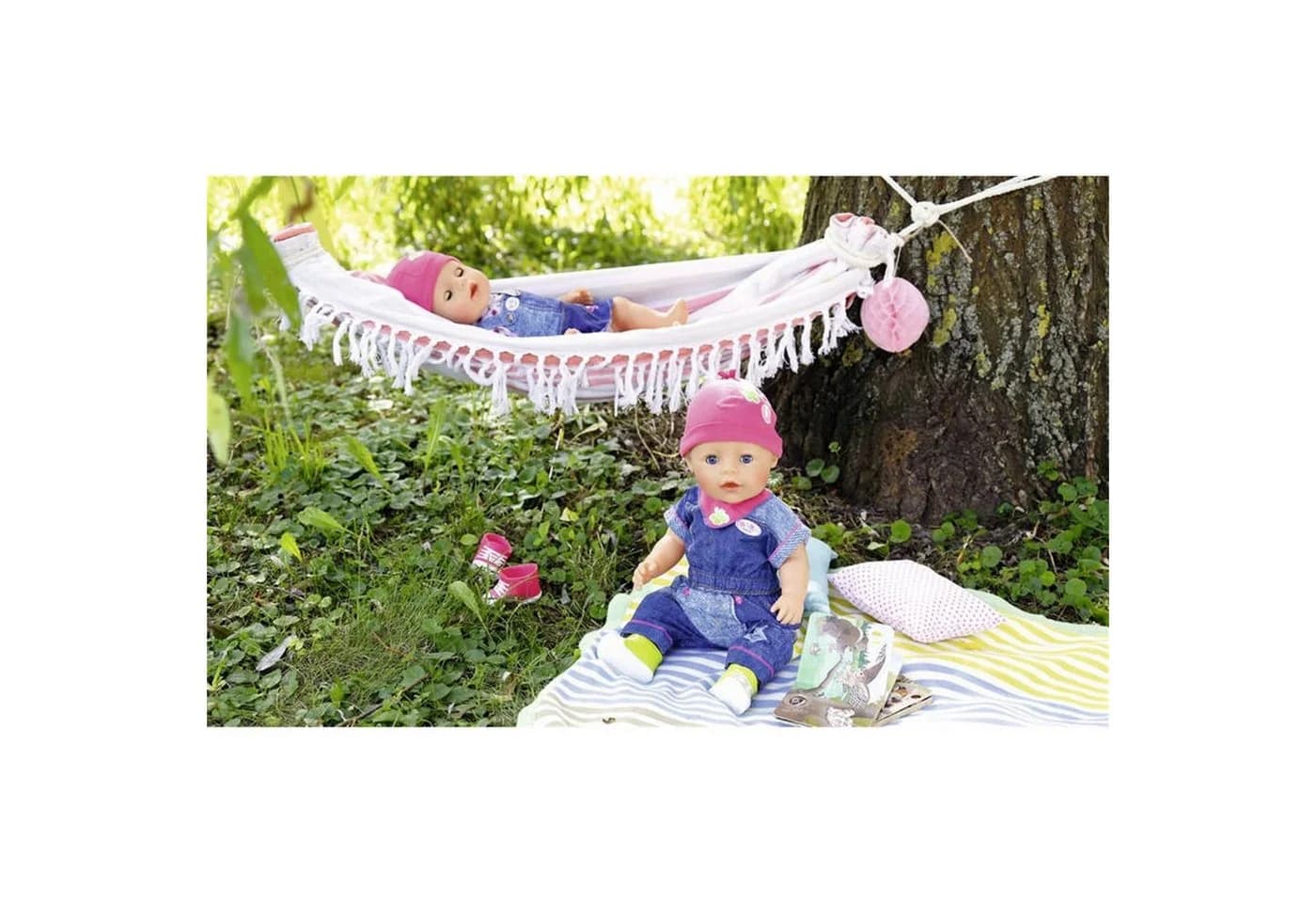 Zapf Creation® Puppenkleidung 824498 BABY born® Deluxe Jeans Collection Rosa/Grün